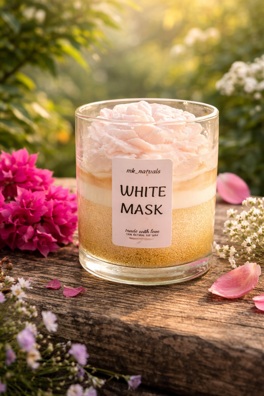 White Musk & Lavender Glow Candle